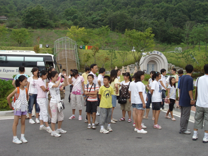 김치마을에 온 중국학생들1